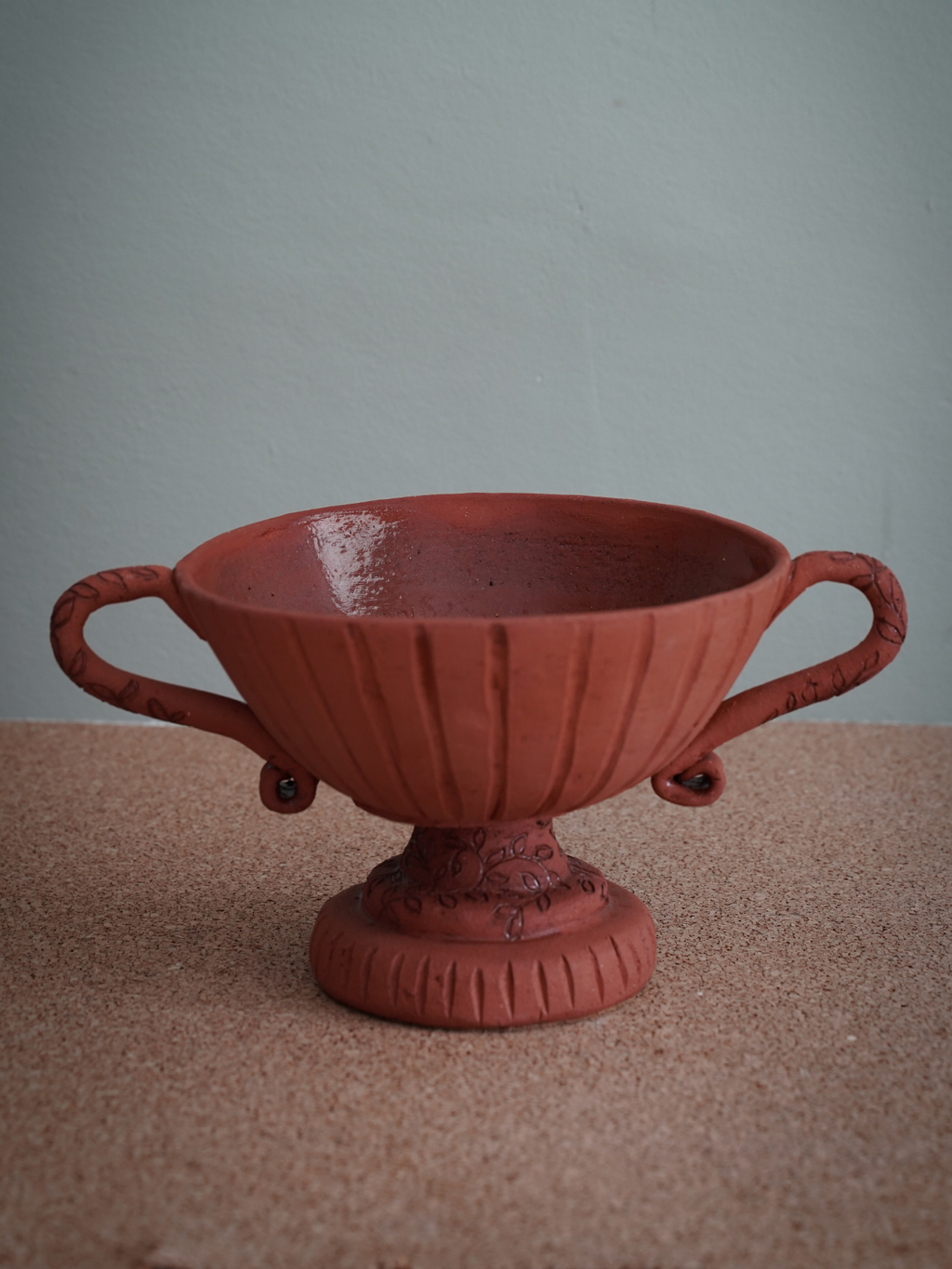RIBBED ROSE BOWL