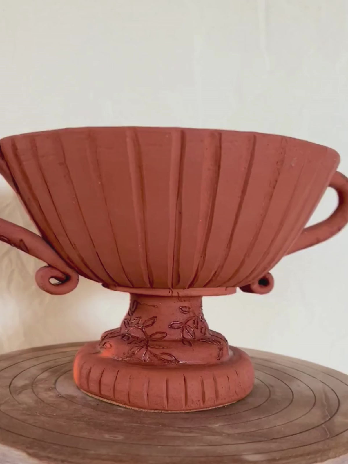 RIBBED ROSE BOWL