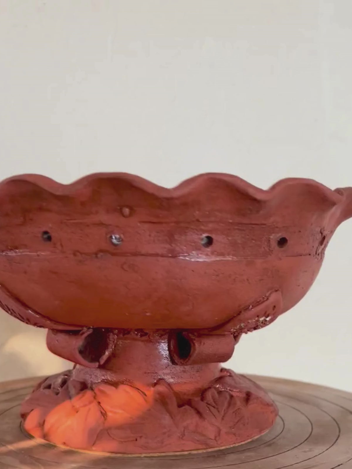 CONVOLUTED ROSE BOWL