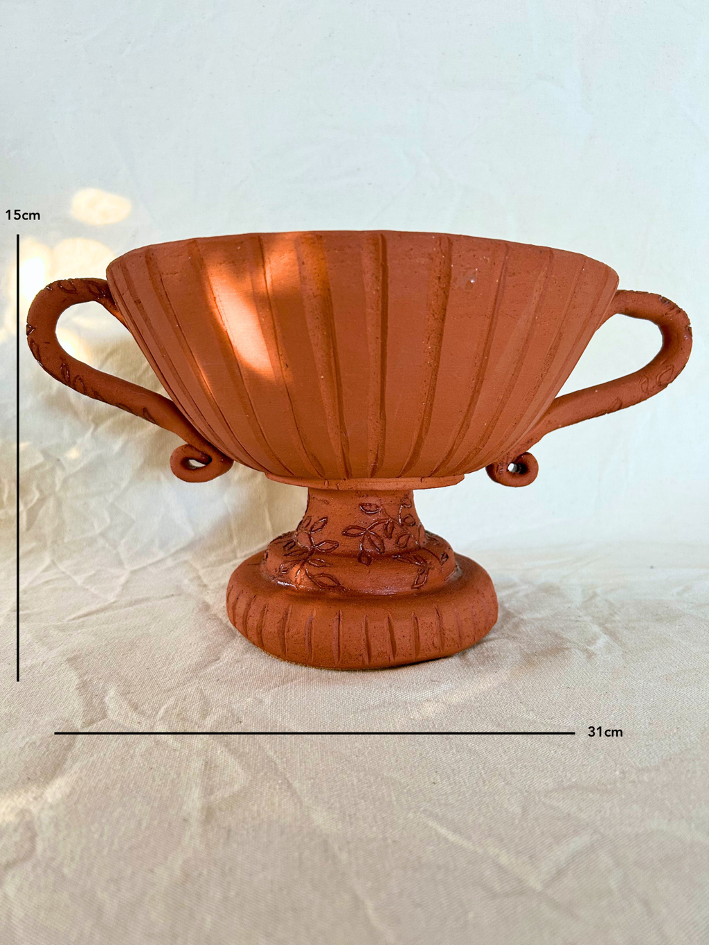 RIBBED ROSE BOWL